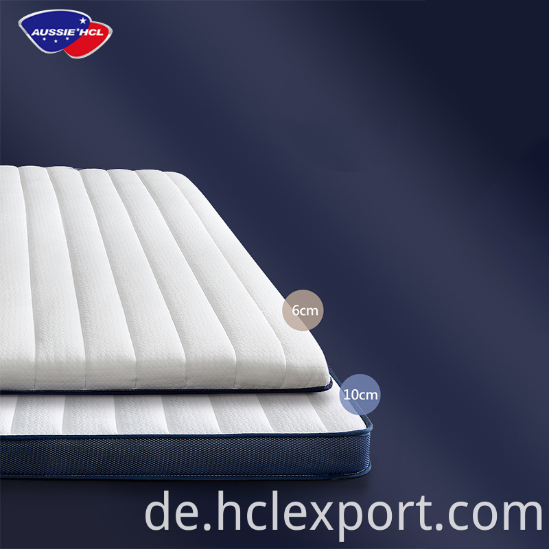 Die beste Fabrik -Aussie -Rolle voller Zoll Gel Memory Foam Matratze Colchon Twin Queen King Double Sleeping Well Matratze Topper